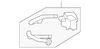 "Radiator Mounting, Top " Clamp - Mopar (5104122AA)