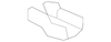 Rear Driver Side Seat Recliner Outer Finish Cover - GM (84081799)