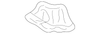 Front Driver Side Bumper Impact Bar Brace - GM (88944245)