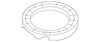 Medium Titanium Rear Driver Side Seat Back Cover - GM (95083394)