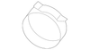 Water Hose Assembly Clamp - Porsche (N-105-587-01)