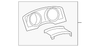 Rear Driver Side Upper Bumper Cover - Cadillac (84144326)