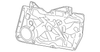 Upper Trim Panel - Ford (YF1Z-7442410-AAA)