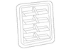 Demister Grille, Right - Mopar (ZA141D1AA)