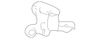 Door Handle Bracket, Right - Mopar (68629753AA)