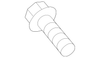 Splash Shield Bolt - Porsche (N-107-414-02)