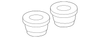 Granite and Light Neutral Passenger Side Center Pillar Upper Trim Panel Bolt Cap - GM (95914661)