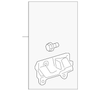 Driver Side Front Door Lower Auxiliary Weatherstrip - GM (84027085)