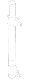 Jet Black Front Driver Side Door Trim - GM (84031310)