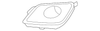 Front Passenger Side Fog Lamp Opening Insert - GM (84319828)