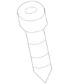 Seat Belt Lap And Shoulder Belt Bolt - Porsche (N-989-261-02)