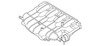 Ebony Rear Driver Side Seat Back Cushion Cover - GM (89043547)