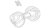 Rear Door Mounted Weatherstrip, Right - Mopar (68607088AA)
