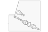 Center Pillar Upper Garnish Molding Bracket - GM (96812745)