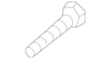 Fork Mount Bolt - Porsche (N-102-412-02)