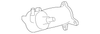 Driver Side Front End Airbag Discriminating Sensor Bracket - GM (95083402)