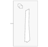 Cover Assembly, R/Seat Black Side Cushion (Right-hand Bolster) - GM (88897201)