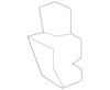 Jet Black Rear Seat Cushion Cover - GM (84060593)