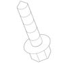 Hex Nut And Washer - Mopar (6101736)