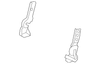 Front Seat Cushion Cover, Left - Mopar (YQ73BD5AA)