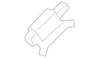 Fender Front Medallion - Mopar (68377463AB)