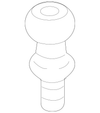 Upper Bracket Ball Stud - Porsche (WHT-000-351)