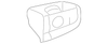 Center Cap in Bright Aluminum with Black GMC Logo - GM (84388514)