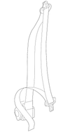 Front Auxiliary HVAC Heater Inlet Hose - GM (25911557)