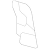 Rear Driver Side Seat Back Pad - GM (89043541)