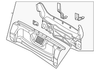 Chrome Front Driver Side Fog Lamp Cover - GM (96808147)