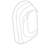 Ebony Rear Seat Cushion Cover - GM (94732731)