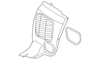 Black Radio Front Passenger Side Speaker Grille - GM (84430015)