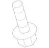 Rear Driver Side Door Window Inner Sealing Strip - GM (95301296)