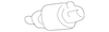 Ferrule, Front S/D Lkg Rod *Beige - Cadillac (90363743)