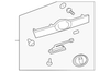 Receiver Hitch Mounted Cargo Carrier - GM (84369040)