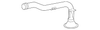 White Rear Driver Side Door Center Molding - GM (25704795)