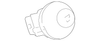 Front Driver Side Bumper Fascia Air Deflector - Buick (25782872)