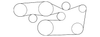 Passenger Side Center Pillar Upper Auxiliary Weatherstrip - GM (25868658)