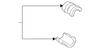 Light Neutral Rear Driver Side Seat Back Latch Release Knob Bezel - GM (95217961)