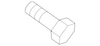 Upper Pillar Trim Screw - Porsche (N-106-768-01)