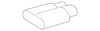 Cocoa Passenger Side Front Floor Console Bolt Access Hole Cover - GM (95062974)