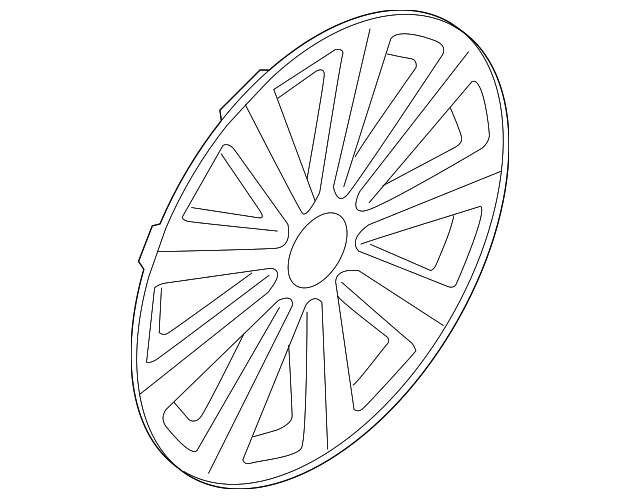 OEM Volkswagen Wheel Cover for 2013 Passat (3AA-601-147-VZN)