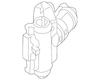 A/C Compressor Clutch Pulley - Ford (YW4Z-19D784-AA)