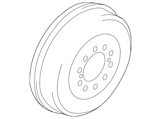 OEM Toyota Brake Drum (Rear) for 2009 Tacoma (42431-04061)