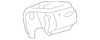 Jet Black Rear Seat Armrest - GM (84400669)