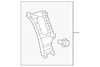 Side Rail Down Capture Hook, Left - Mopar (68028571AA)