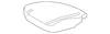 Jet Black Passenger Seat Recliner Finish Cover Bolt Cap - GM (95971307)