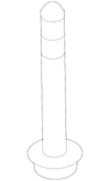 B-Pillar Insert, Right - Mopar (68053660AC)
