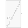 Jet Black Rear Passenger Side Seat Belt Opening Bezel - GM (84340586)
