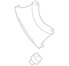 Mirror Replacement Glass, Left - Mopar (68029236AC)